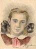 Berjoskina, A. T.: Porträt der Tochter 1949